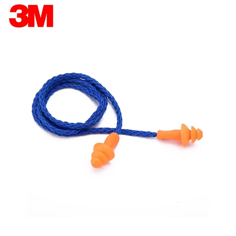 3M 1271 Corded Earplug with Case (50 pcs) - All Set!!